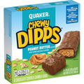 Barres tendres à la saveur de beurre d'arachide enrobées de chocolat de marque Quaker Chewy, 29,7 g, 6 un.