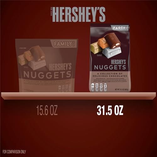 Hersheys Nuggets Assortiment de chocolats, lot de fête, 893 g