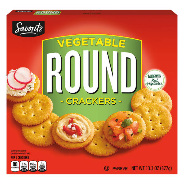 Biscuits ronds aux légumes Savoritz, 377 g