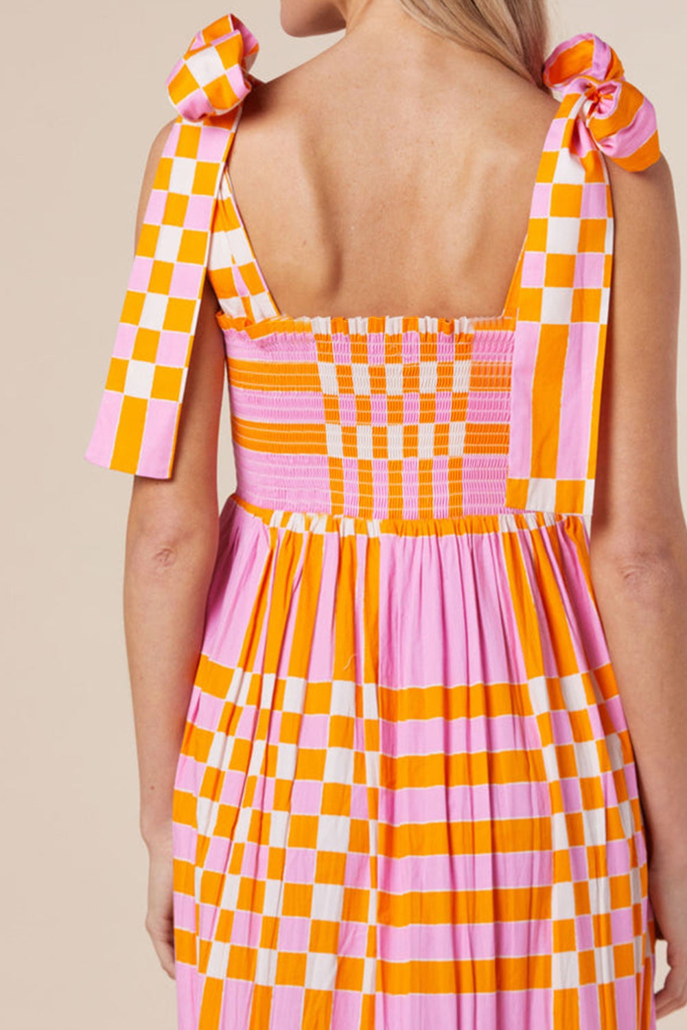 Robe à Bretelles et Blocs de Couleurs pour Filles : Élégance et Gaieté Estivale