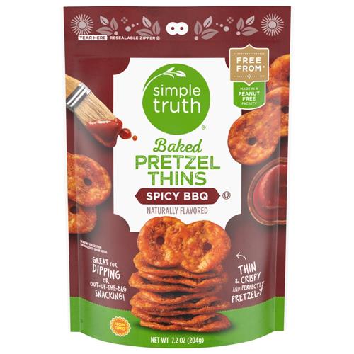 Bretzels fins croustillants barbecue épicé Simple Truth 7,2 oz