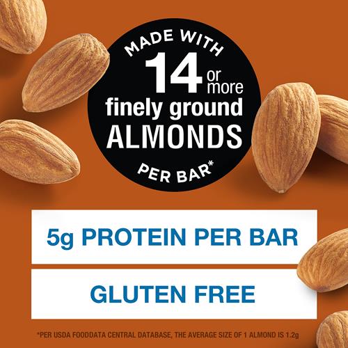 Kind Carrés Tendres, Blondie Farine Amande Cacahuètes, Barres de collation saines, Sans gluten, 5g de protéines, Lot de 6