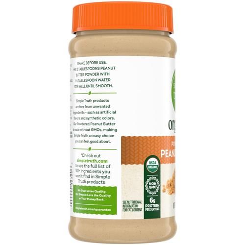 Beurre de cacahuètes en poudre biologique Simple Truth 6,5 oz