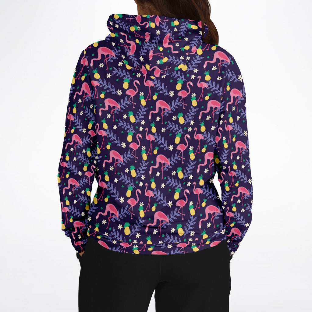 Sweat à capuche Flamant Ananas