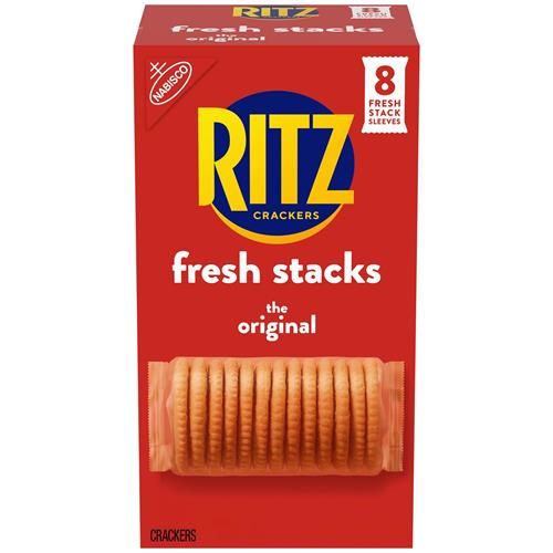 Ritz Fresh Stacks Crackers Original, Snacks de Voyage, 334 g (8 Paquets Multi-Snacks)