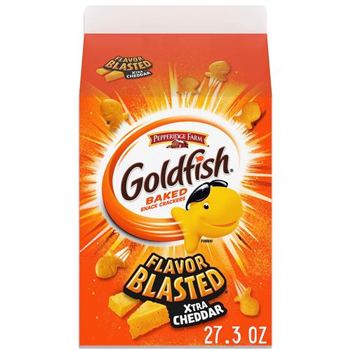 Biscuits salés Goldfish Flavor Blasted Xtra Cheddar, boîte de 774 g