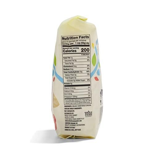 Pâtes Fusilli Biologiques Whole Foods Market, 453 g