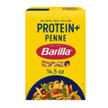 Barilla Protein+ (Plus) Pâtes Penne - Protéines de Lentilles, Pois Chiches & Pois - Bonne Source de Protéines Végétales - Pâtes Protéinées - Sans OGM - Certifié Casher - Boîte de 411 g (7 Portions Par Boîte)