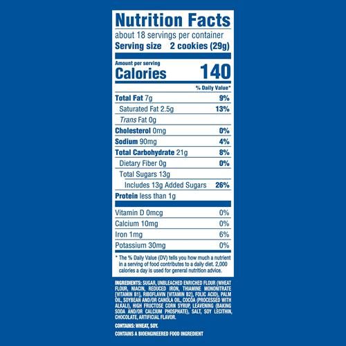Oreo Double Stuf Chocolate Sandwich Cookies, Family Size, 18.71 Oz