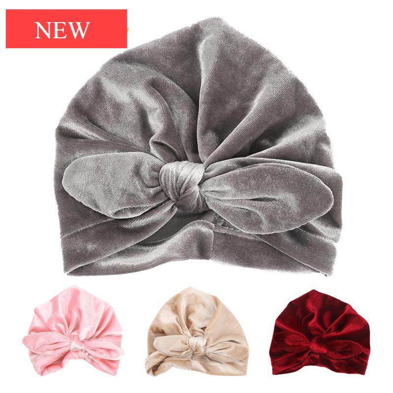 Nouveau bonnet bébé moderne pour filles automne hiver, turban idéal pour accessoires photo, conception élastique pour bébés