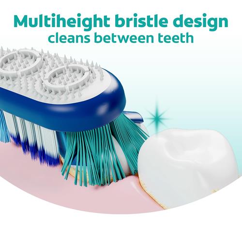 Brosse à Dents Manuelle Colgate 360 Souple, Lot de 4, Nettoie Toute la Bouche (Dents, Joues, Langue et Gencives)