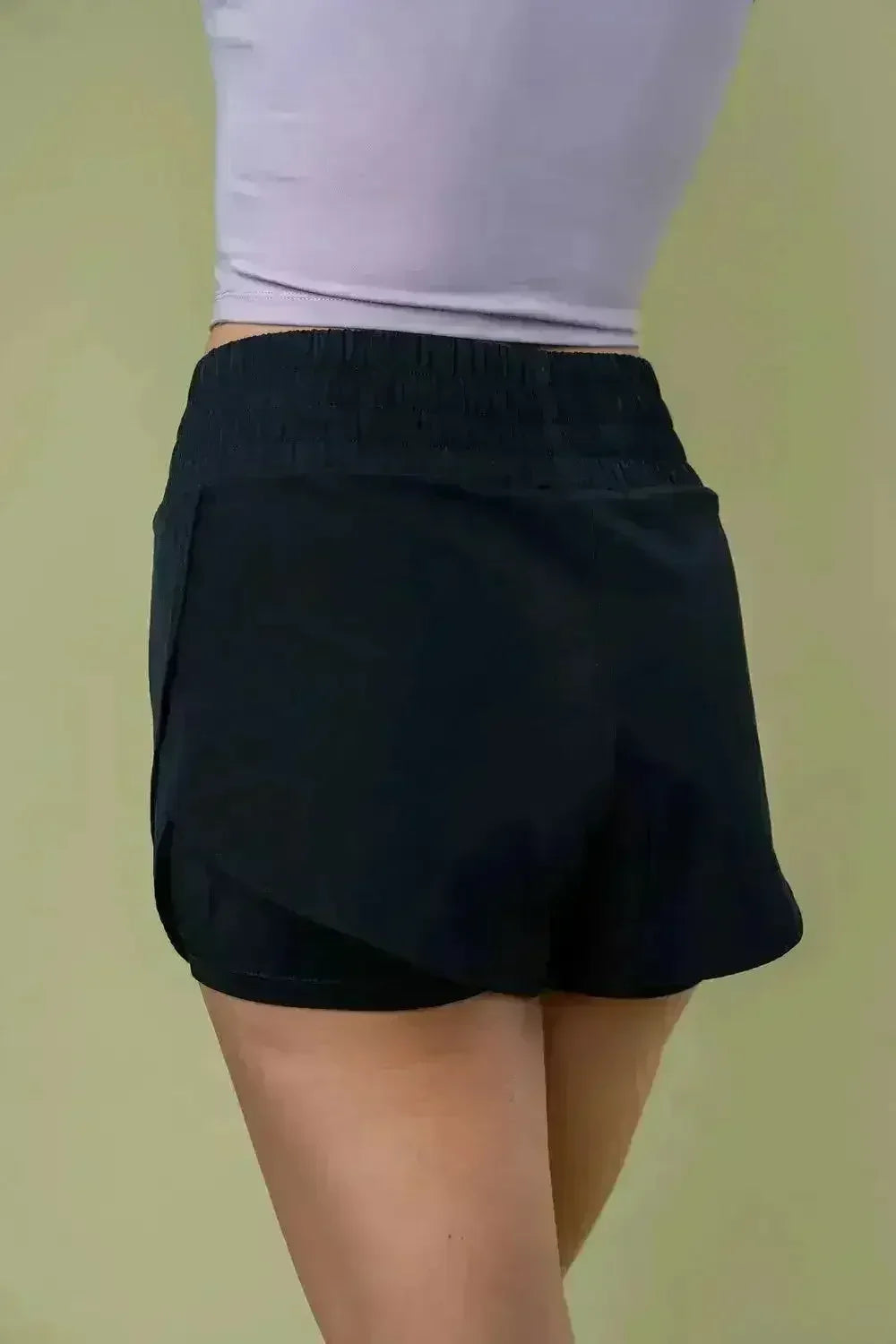 Short en maille taille haute - Doublure intégrée et poches | Femstylo