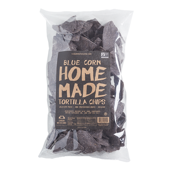 Sabor Mexicano - Chips de maïs bleu faits maison (283g)