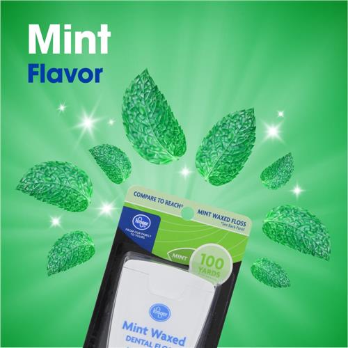Fil dentaire ciré à la menthe Kroger 91,4 m