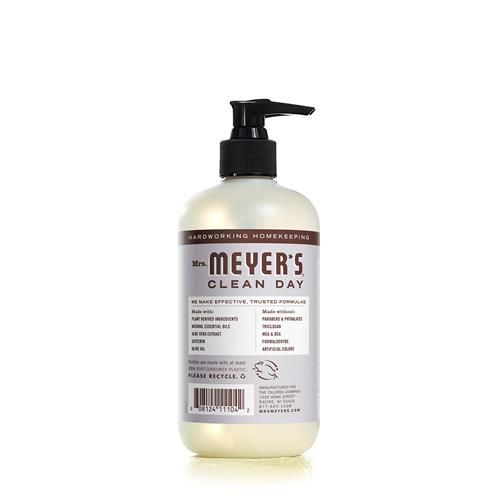 Savon pour les mains Mrs. Meyers Clean Day, formulé avec des huiles essentielles, formule biodégradable, Lavande, 370 ml
