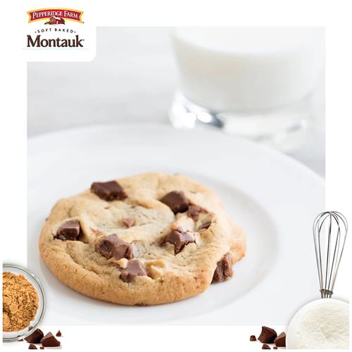 Biscuits tendres aux pépites de chocolat au lait Pepperidge Farm Montauk, sac de 243 g (8 biscuits)