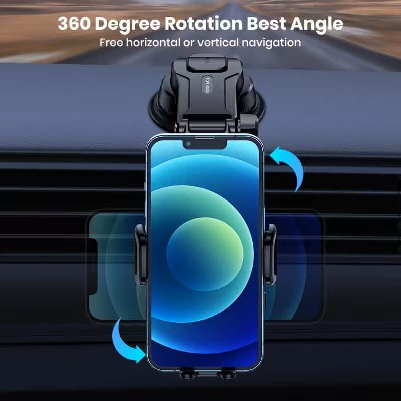 Support Téléphone Voiture TOPK D38C – Fixation Réglable pour Tableau de Bord