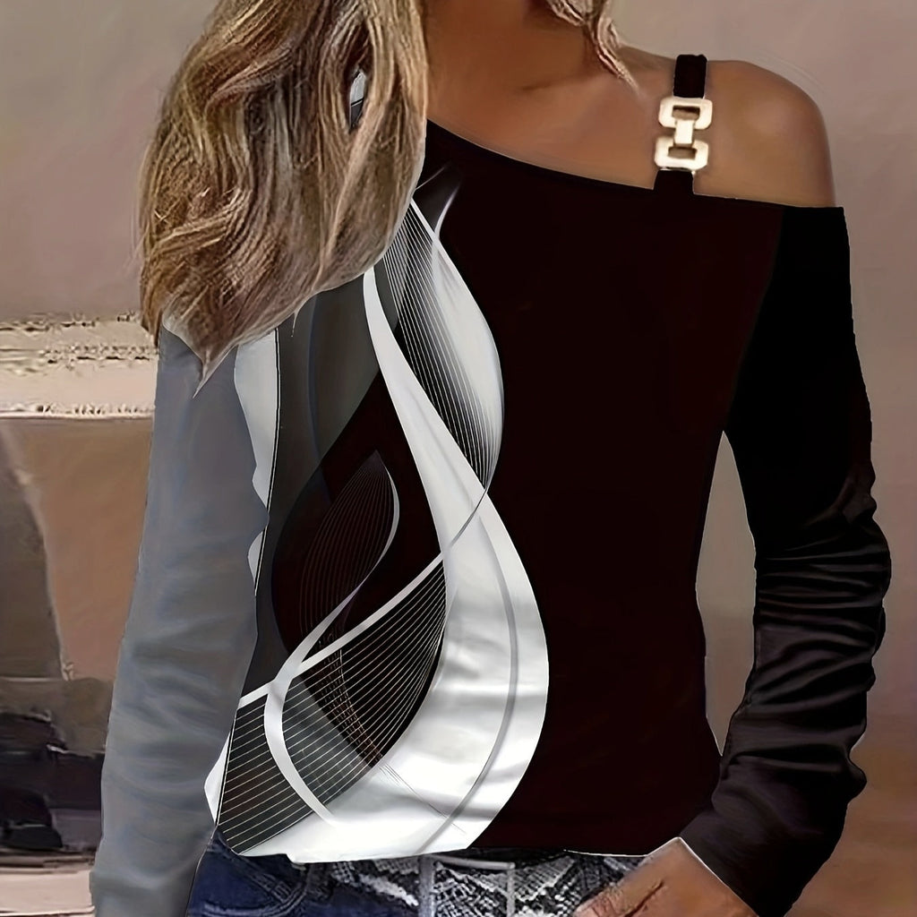 Haut asymétrique à boucle pour femme