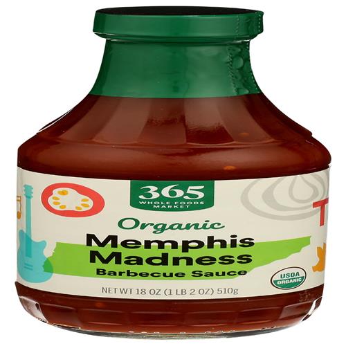 Whole Foods Market, Sauce barbecue biologique Memphis Madness, 18 oz