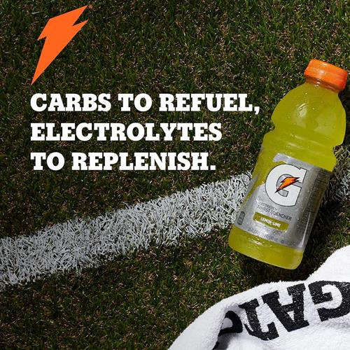 Gatorade Thirst Quencher, Lemon-Lime, 12 Fl Oz (Pack Of 12)