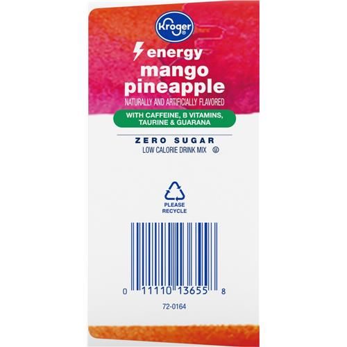 Mélange pour boisson énergisante mangue ananas Kroger, 30 sachets