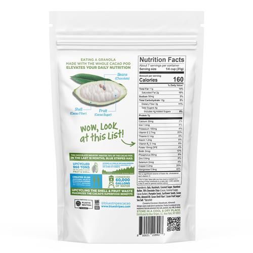 Granola cacao et beurre de noisette Blue Stripes, 8 oz