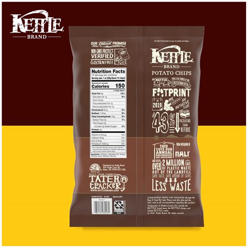Kettle Brand Croustilles, Croustilles cuites à la marmite saveur sel marin, 368 g