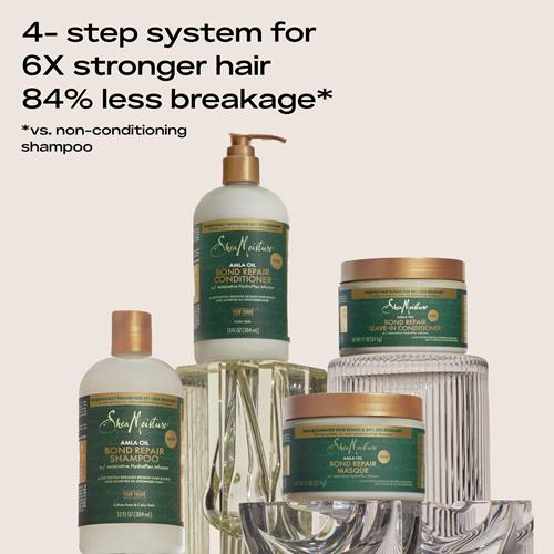Sheamoisture Revitalisant Sans Rinçage Réparateur de Liaisons à l'Huile d'Amla Protège Contre les Dommages et Renforce les Liaisons Capillaires avec la Technologie Hydroplex et l'Huile d'Amla Pour Moins de Casse avec une Infusion Hydroplex Réparatrice 11