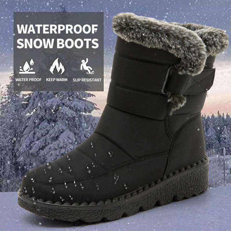 Bottes de neige imperméables et douillettes pour femme
