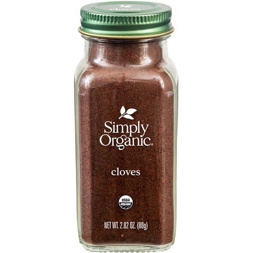 Girofle Moulu Biologique Simply Organic Pot de 80 g, Clous de Girofle Purs Biologiques Moulus, Casher, Arôme Chaud et Piquant, Aigre-Doux et Épicé