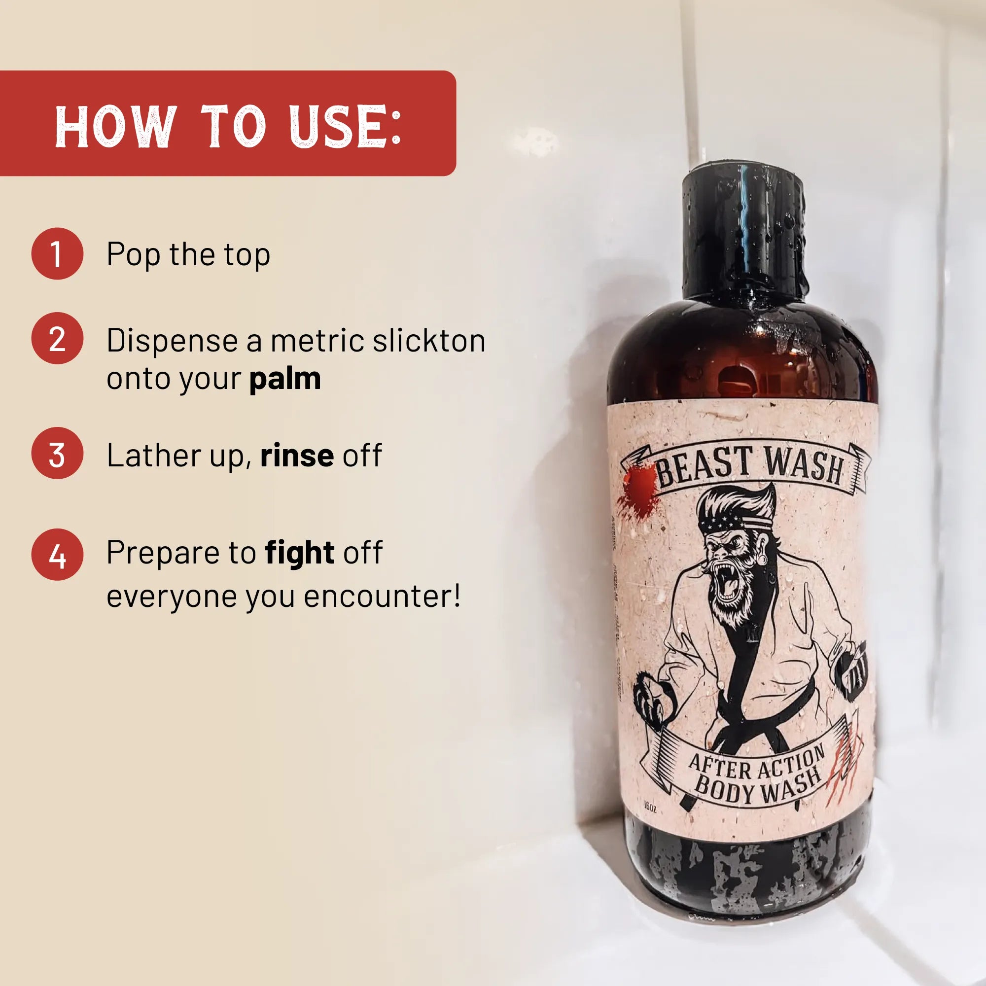 Gel douche après effort