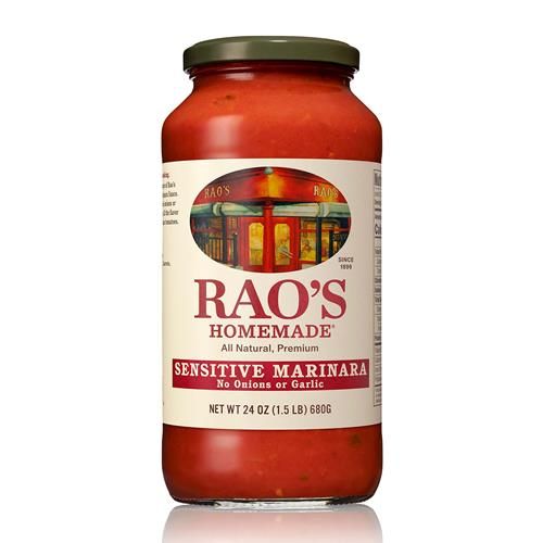 Sauce tomate maison Raos, formule sensible, 680 g, sauce pour pâtes, faible en glucides, compatible céto, entièrement naturelle, qualité supérieure, sans oignons ni ail, avec tomates italiennes et huile d'olive