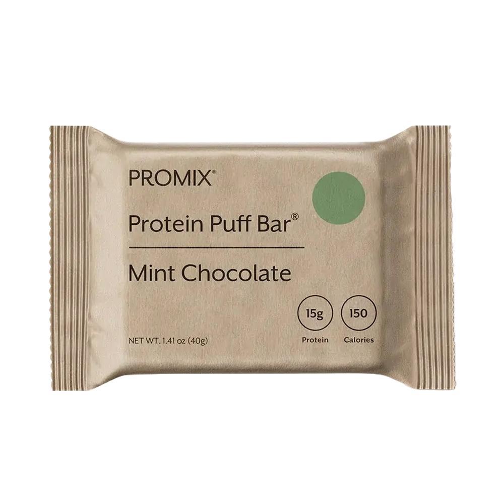 Promix Nutrition - Barres protéinées soufflées « Menthe Chocolat » (40g)