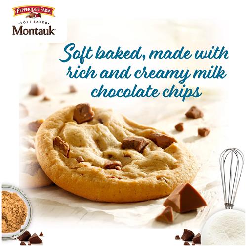Biscuits tendres aux pépites de chocolat au lait Pepperidge Farm Montauk, sac de 243 g (8 biscuits)