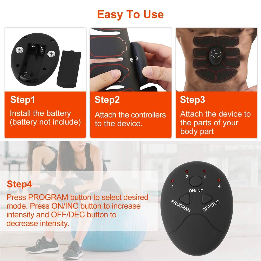 Stimulateur abdominal EMS avec 6 modes