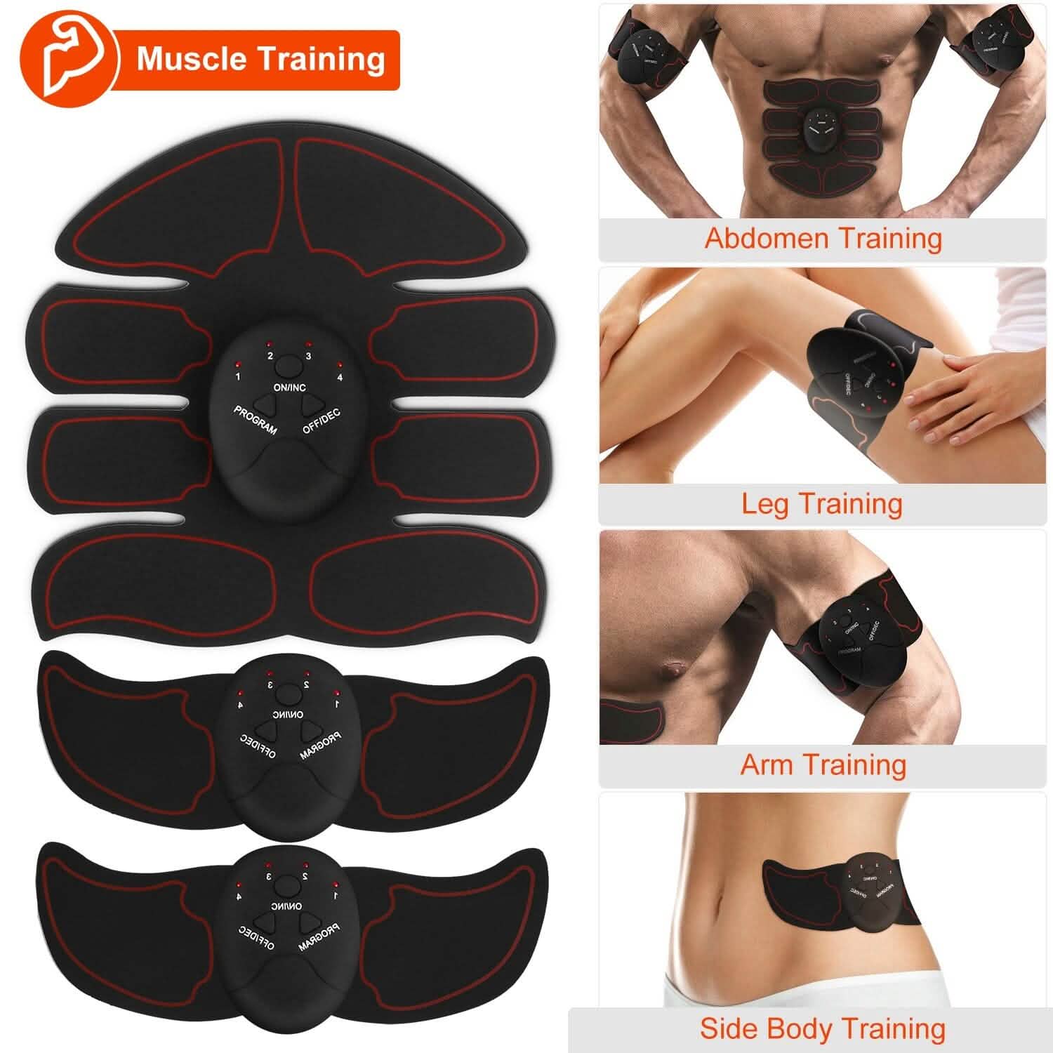 Stimulateur abdominal EMS avec 6 modes