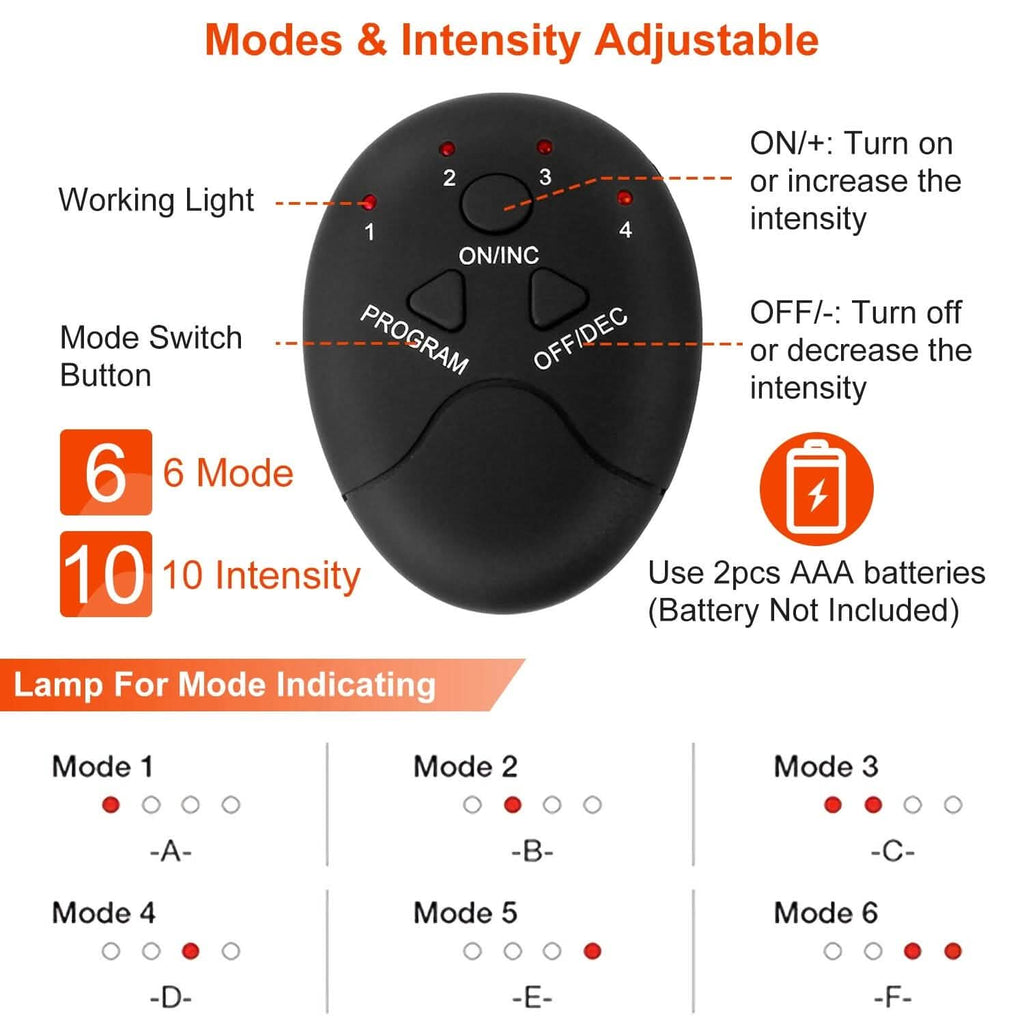 Stimulateur abdominal EMS avec 6 modes