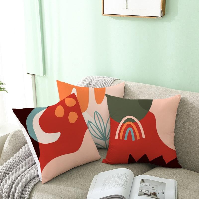 Housse de Coussin Dessin au Trait Abstrait Moderne Peinture Abstraite Taie d'Oreiller Belle Housse de Coussin Art Housse de Coussins de Canapé Art Oreiller Décoratif Salon 45x45CM