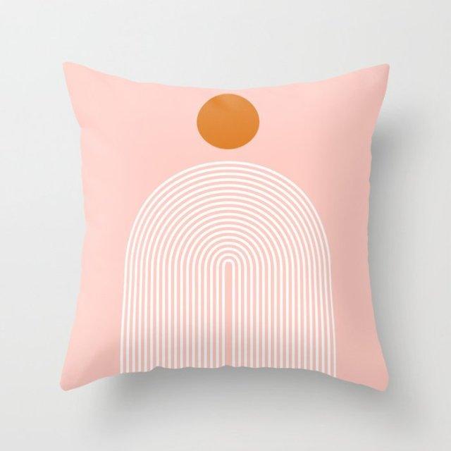 Housse de Coussin Dessin au Trait Abstrait Moderne Peinture Abstraite Taie d'Oreiller Belle Housse de Coussin Art Housse de Coussins de Canapé Art Oreiller Décoratif Salon 45x45CM