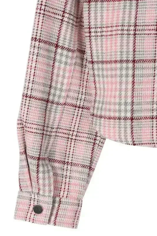 Veste courte à carreaux