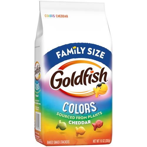 Biscuits salés au cheddar Goldfish Colors, format familial, sac de 283 g