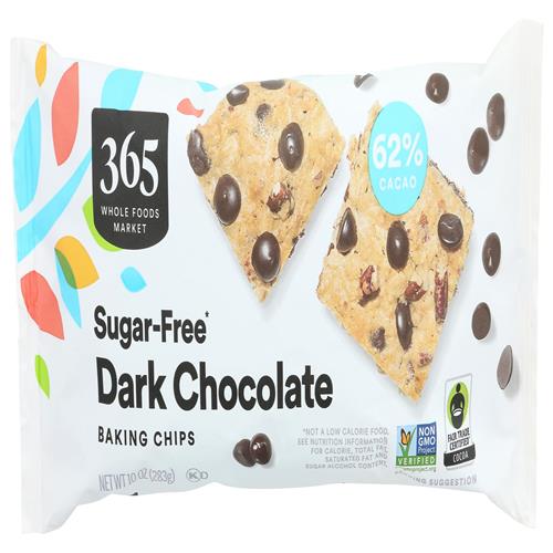Whole Foods Market, pépites de chocolat noir sans sucre, 283 g