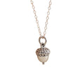 Acorn Charm - Dainty Sterling Silver Necklace - Handmade Jewelry