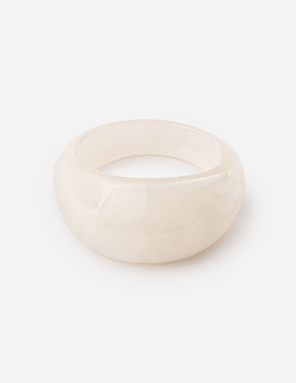 Ensemble de bagues dôme en résine