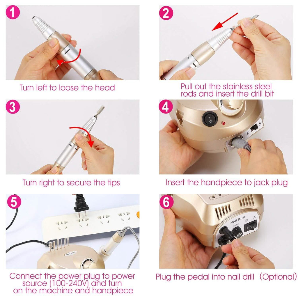Machine à percer les ongles en acrylique
