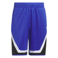 Short de basketball adidas Pro Block pour homme - Semi-bleu lucide / Blanc