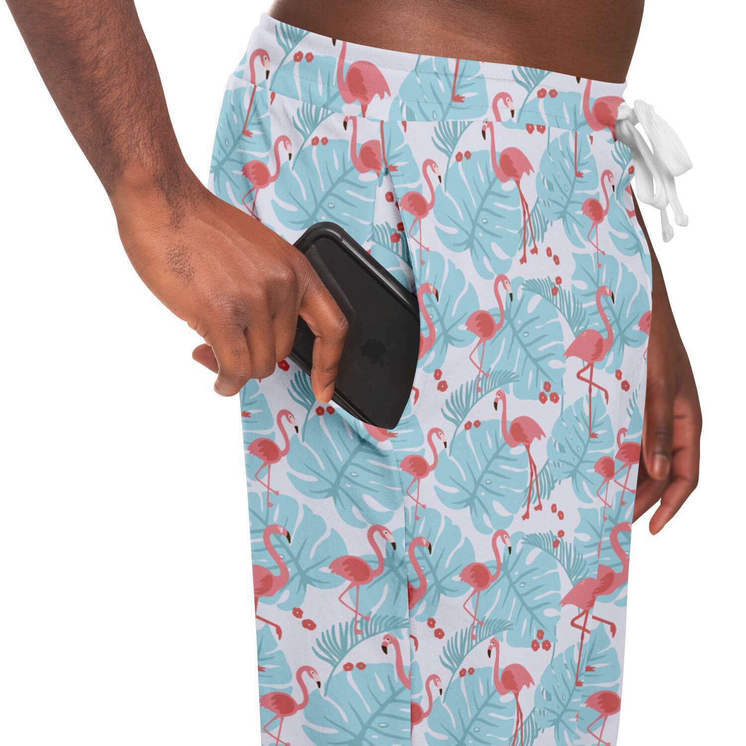 Joggers Flamant Bleu Fleuri