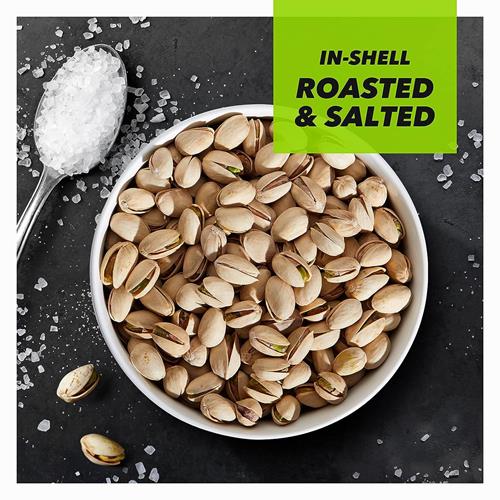 Pistaches merveilleuses en coquille, noix grillées et salées, sac de 453 g, collations protéinées, sans gluten, collations saines pour le déjeuner, produits de base pour le garde-manger