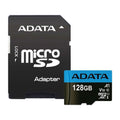 Carte mémoire ADATA 128 Go Classe 10 MicroSD avec adaptateur pour smartphones/tablettes (reconditionnée)