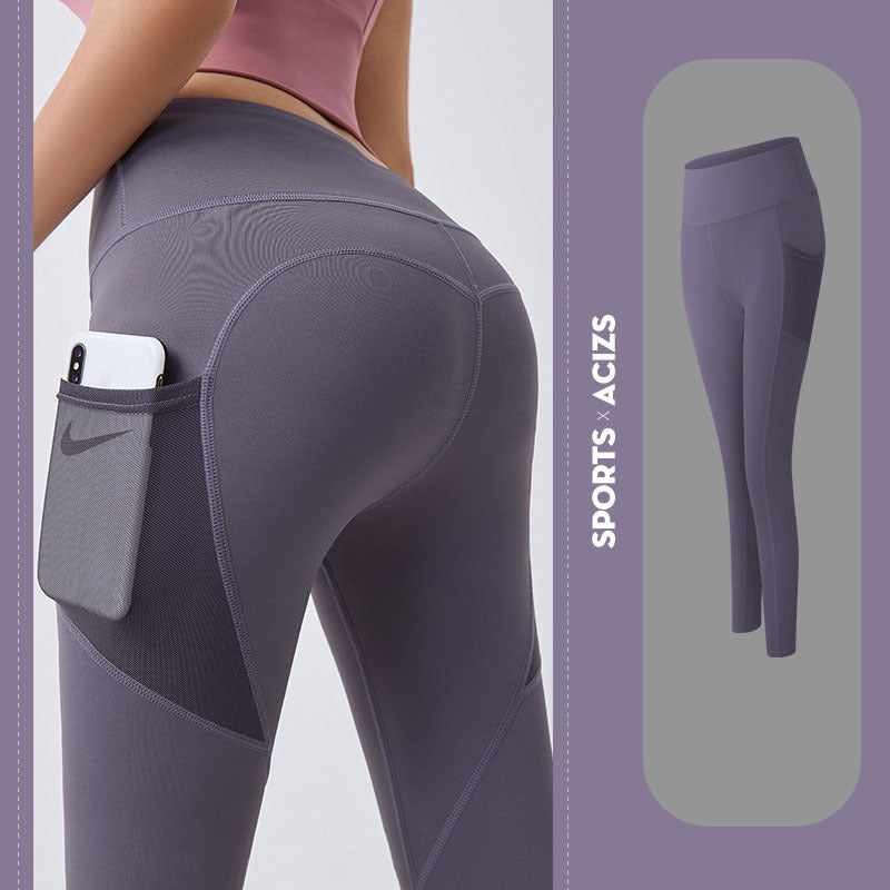 🧘‍♀️ Legging de yoga taille haute pour femme avec poches